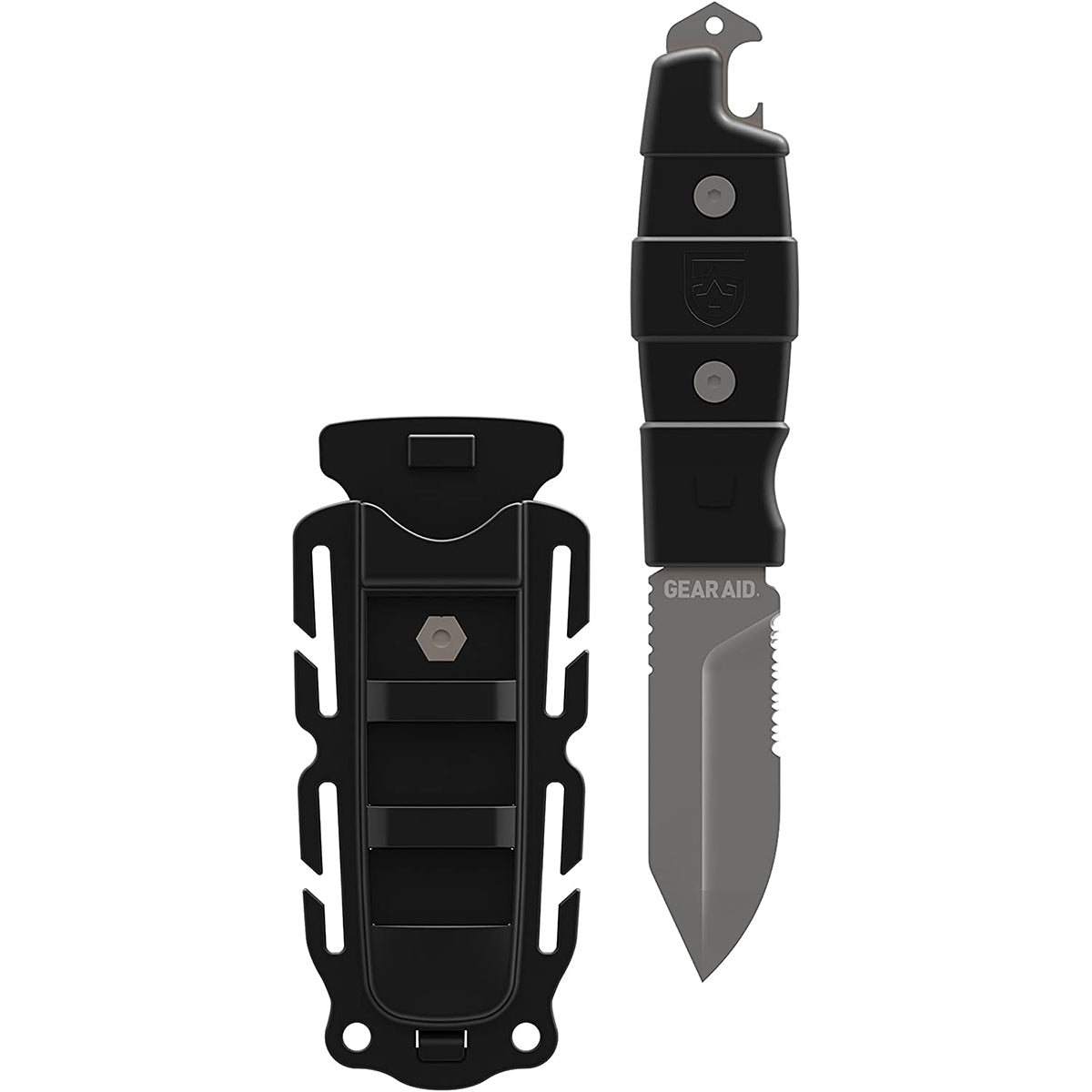 Gear Aid 3" Buri Drop Point Fixed Blade Utility Knife with Sheath - Forza Sports