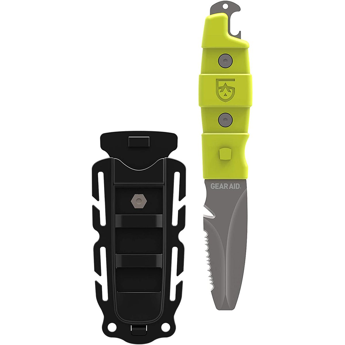 Gear Aid 3" Akua River Serrated Blunt Tip Fixed Blade Knife with Sheath - Forza Sports