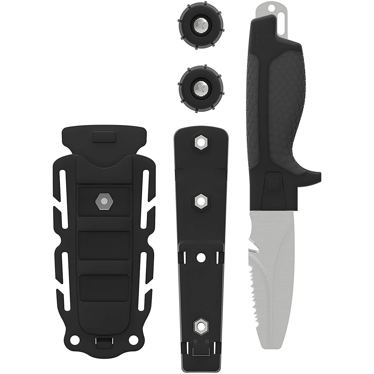 Gear Aid 3" Tanu Dive and Rescue Blunt Tip Fixed Knife with B.C.D. Adaptor - Forza Sports