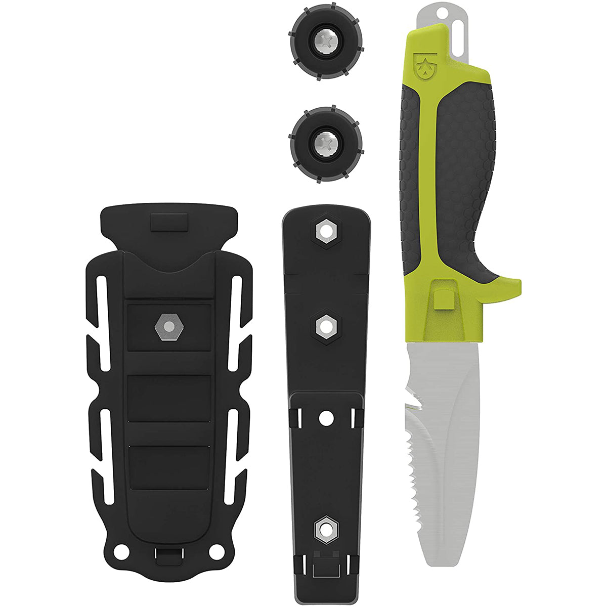 Gear Aid 3" Tanu Dive and Rescue Blunt Tip Fixed Knife with B.C.D. Adaptor Gear Aid
