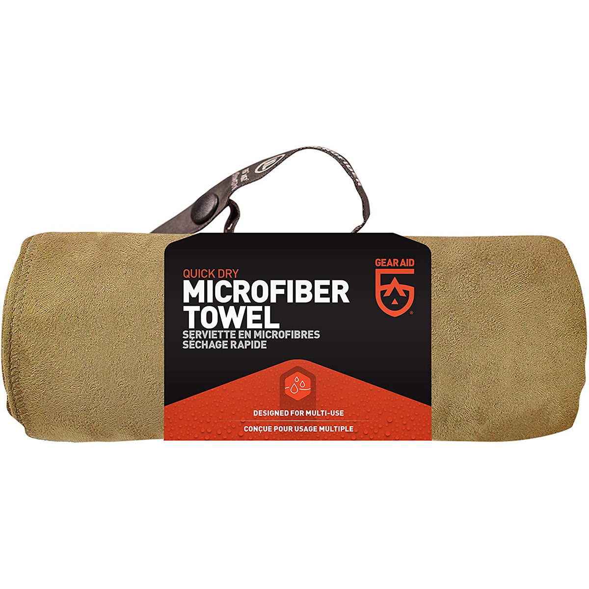 McNett Tactical Microfiber Ultra Compact Towel - Coyote Gear Aid