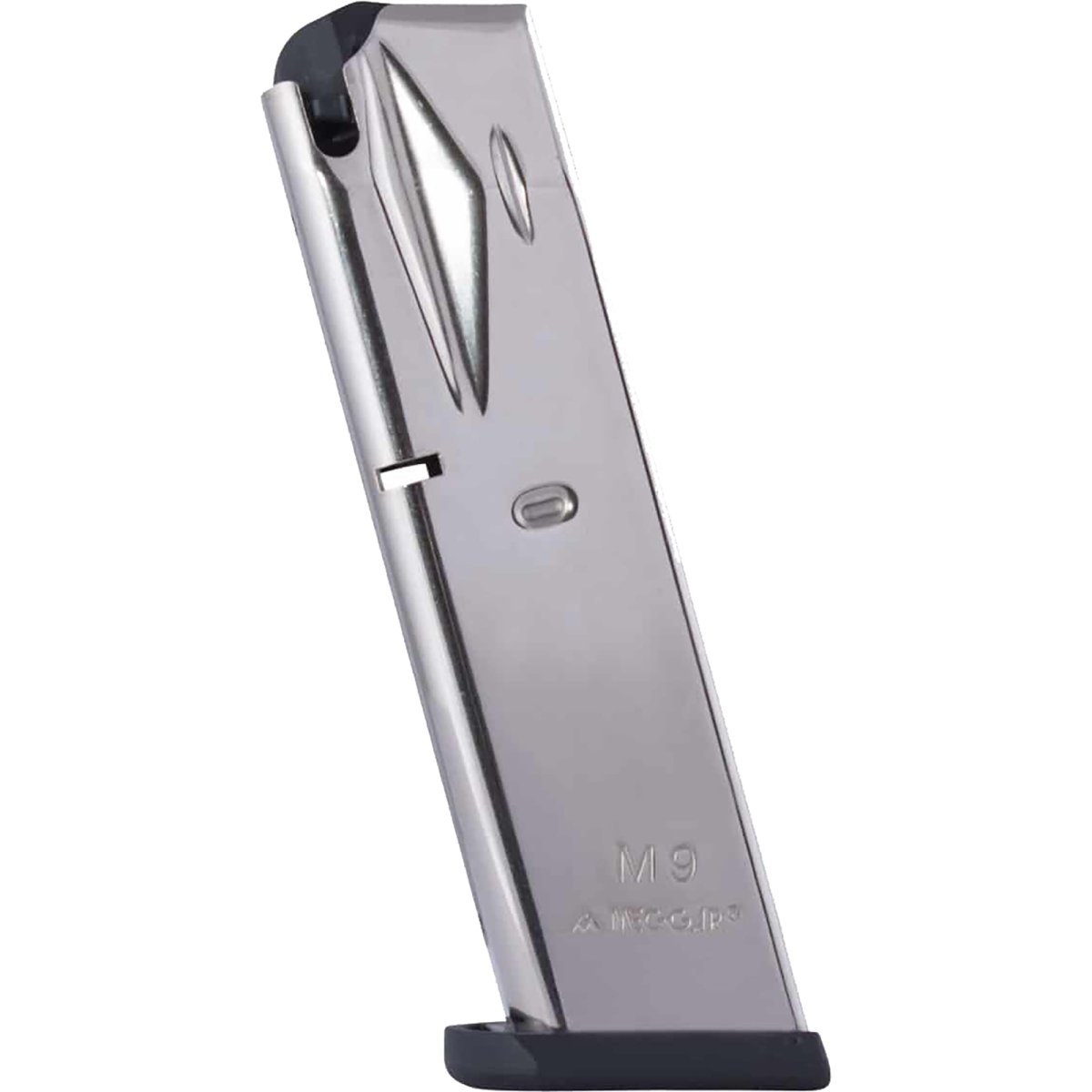 Mec - Gar 10 - Round Magazine for Beretta 92FS, 92G, 92X, M9, 9mm MGPB9210N Nickel - Forza Sports