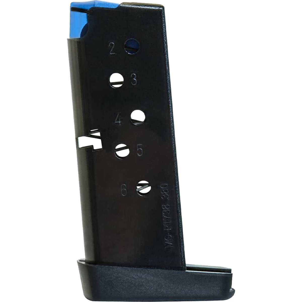 Mec - Gar 6 - Round Magazine for Taurus PT738, TCP .380 ACP MGPT7386B Blued Coating - Forza Sports