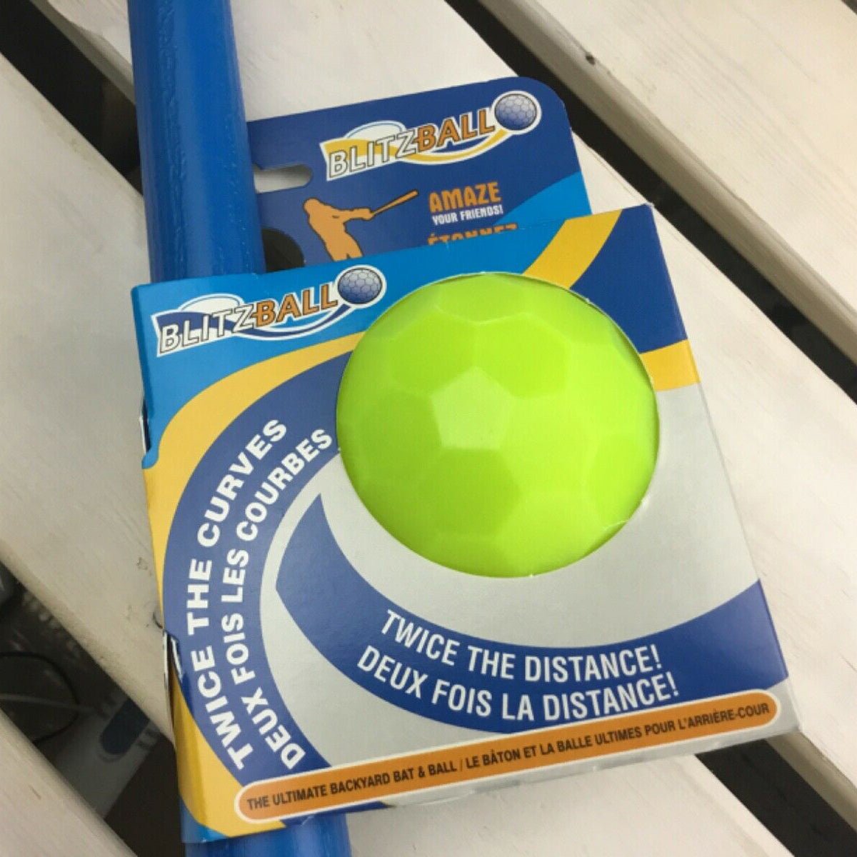 Blitzball "The Ultimate Backyard Baseball" Curve Training Plastic Ball & Bat Set - Forza Sports