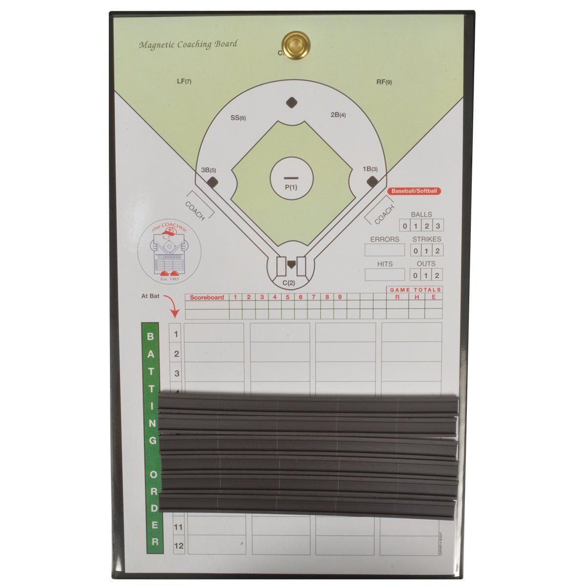 The Coacher Hybrid Baseball and Softball Line - Up Magnetic Coaching Board - Forza Sports