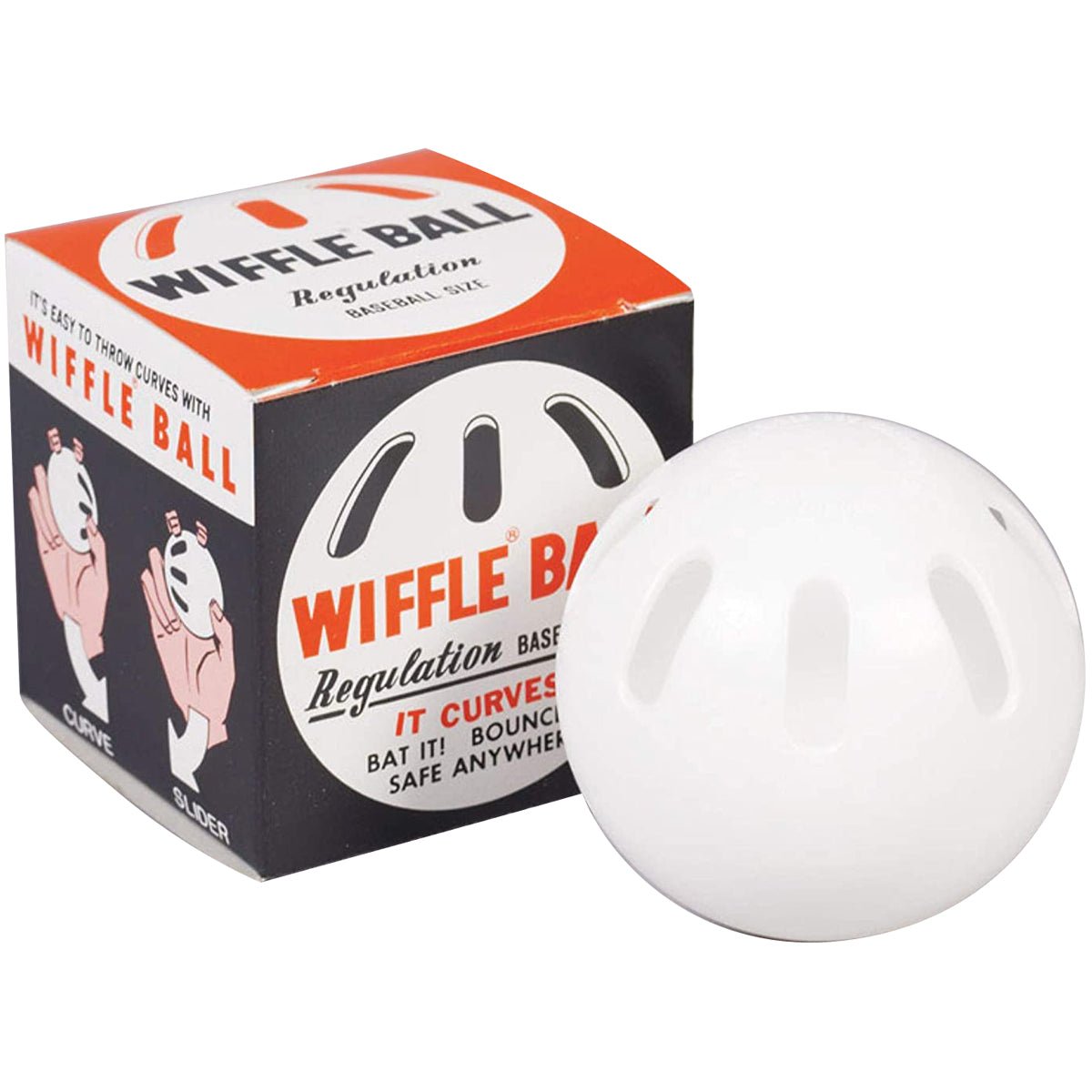 Wiffle Ball 9" Original Regulation Baseball Size Curve Training Plastic Ball - Forza Sports