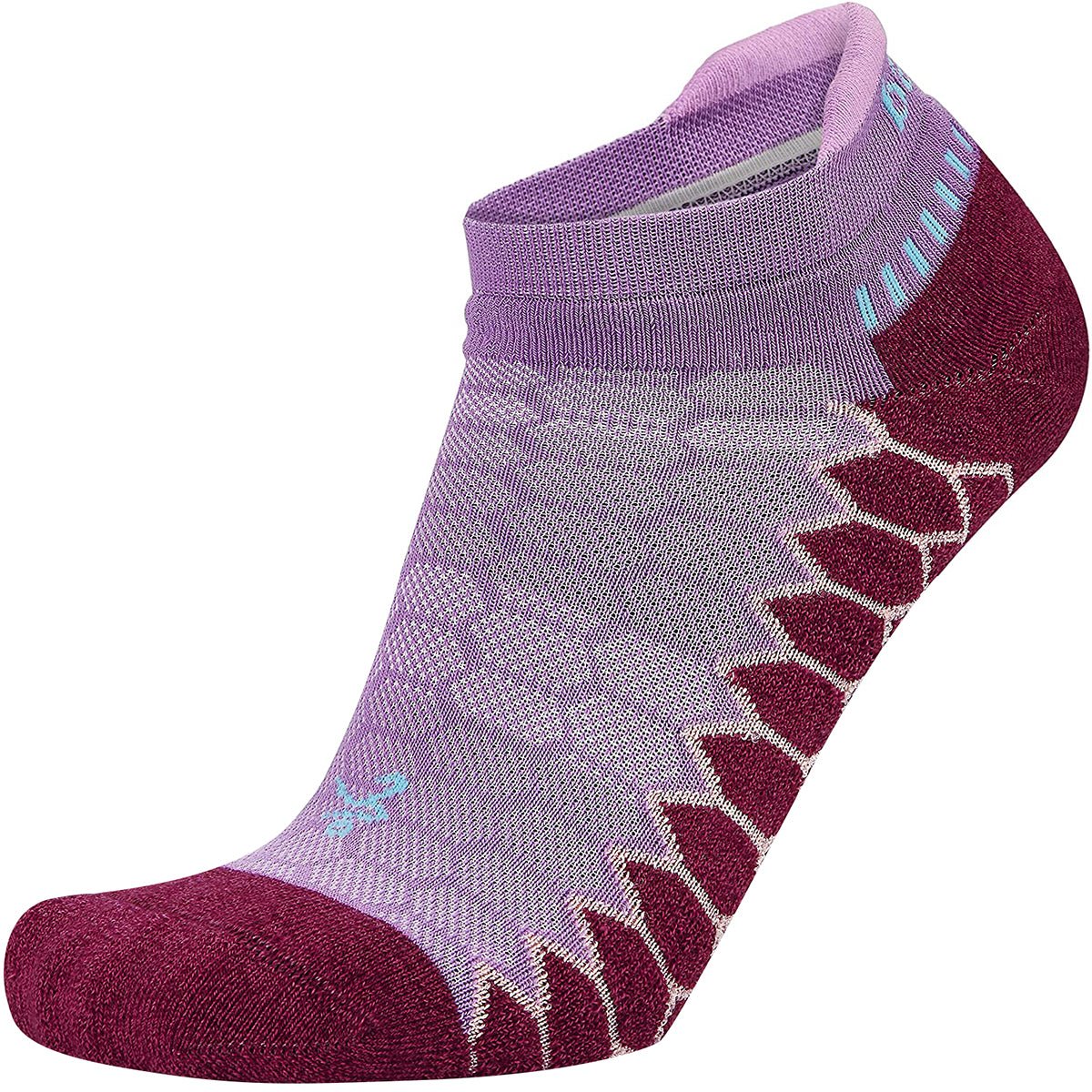 Balega Silver No Show Performance Running Socks - Bright Lilac/Wildberry - Forza Sports