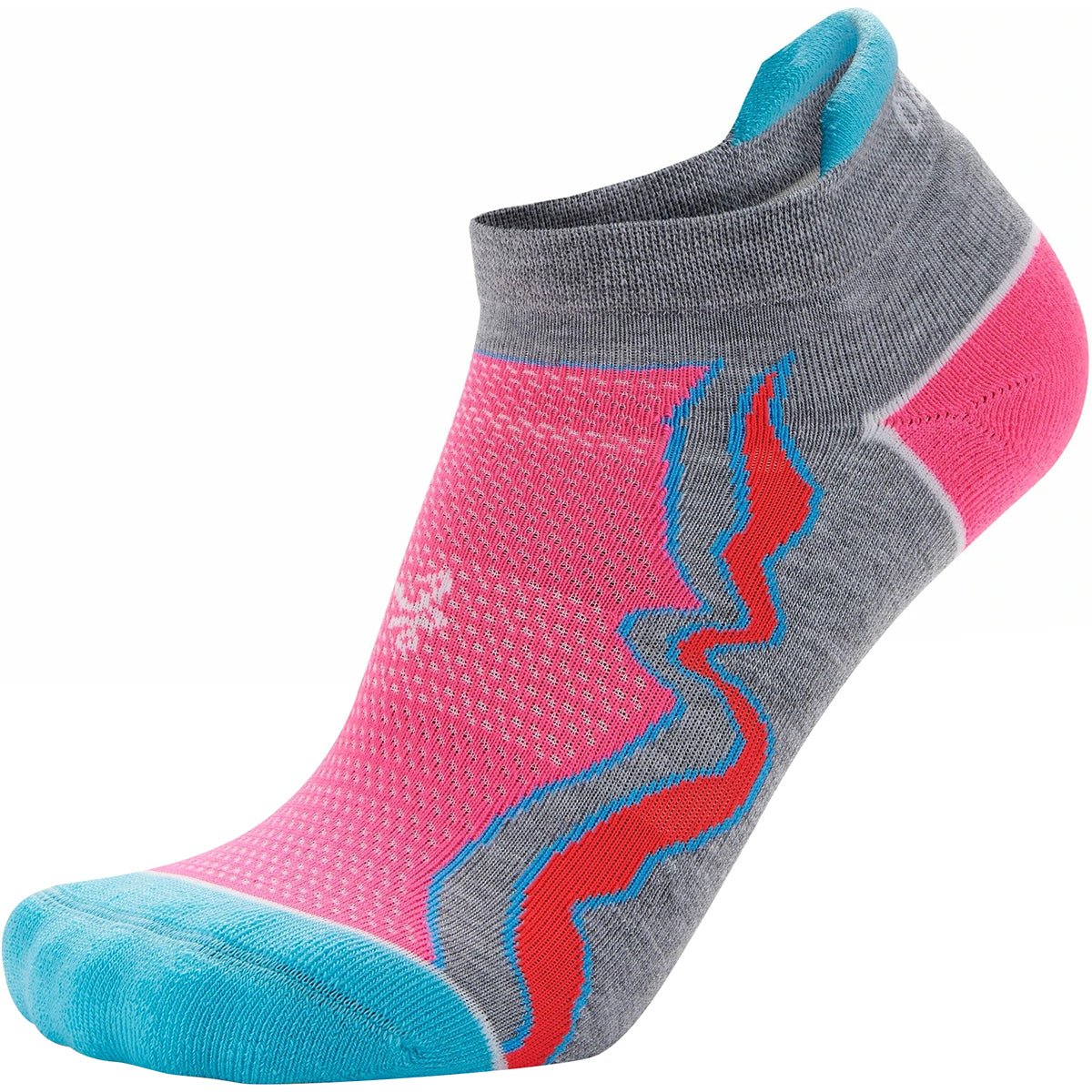 Balega Women's Enduro No Show Running Socks - Midgray/Watermelon - Forza Sports