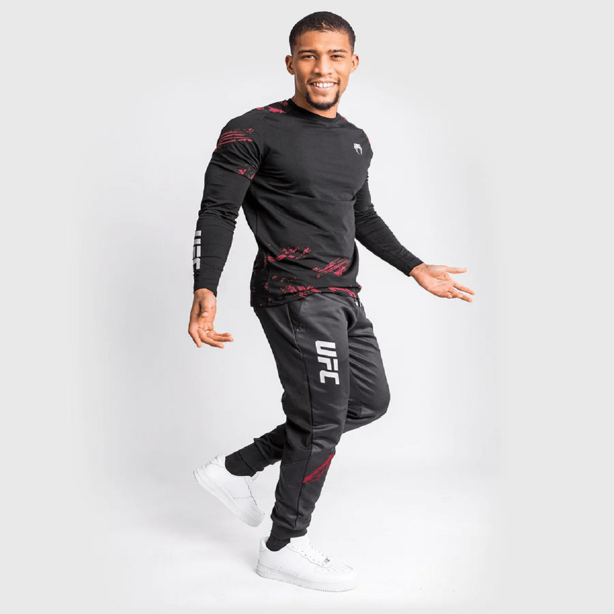 Venum UFC Authentic Fight Week 2.0 Jogger Pants - Black/Red - Forza Sports