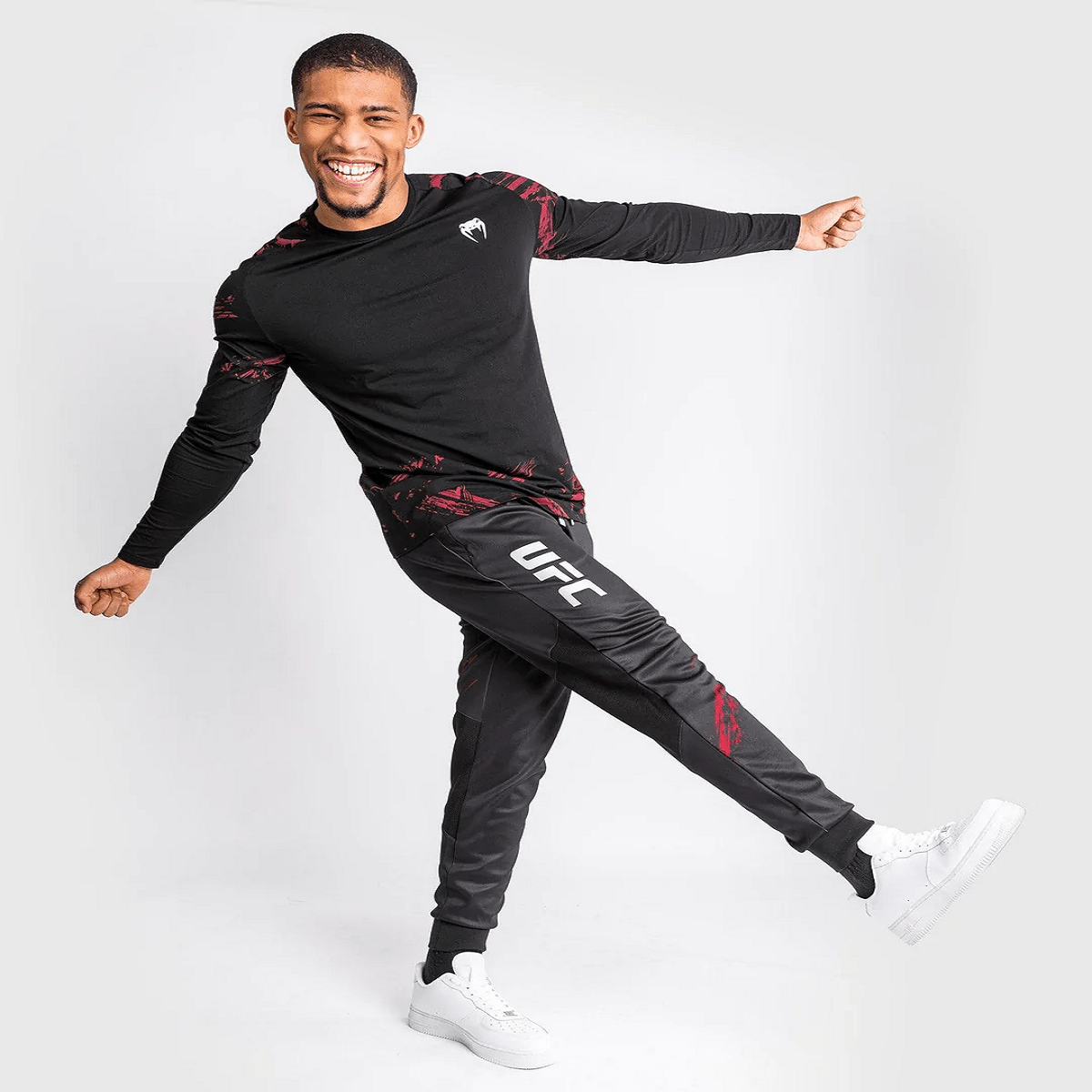 Venum UFC Authentic Fight Week 2.0 Jogger Pants - Black/Red - Forza Sports