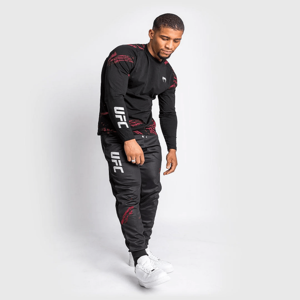 Venum UFC Authentic Fight Week 2.0 Jogger Pants - Black/Red - Forza Sports