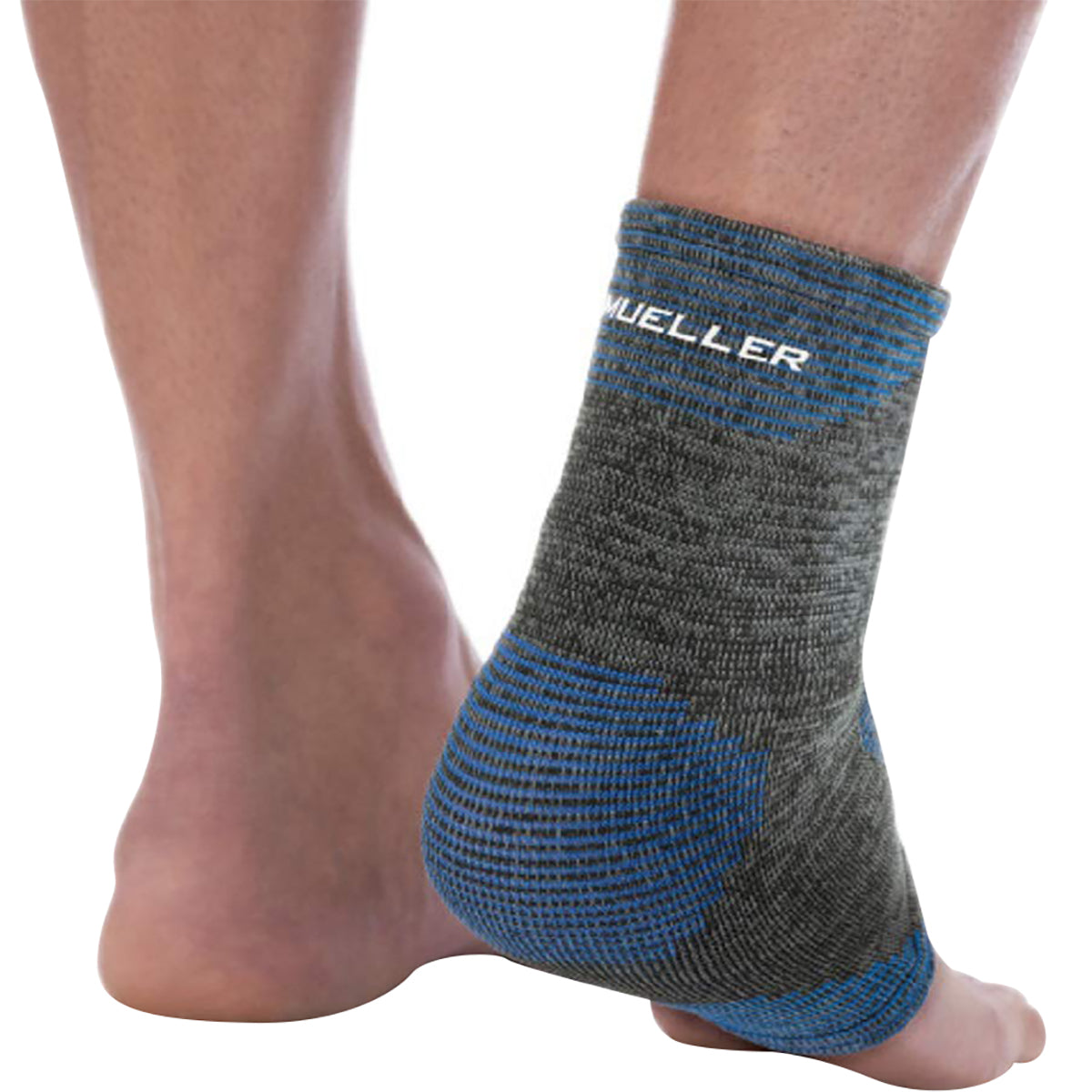 Mueller Sports Medicine Thermo Reactive 4-Way Stretch Ankle Support - Gray/Blue Mueller Sports Medicine