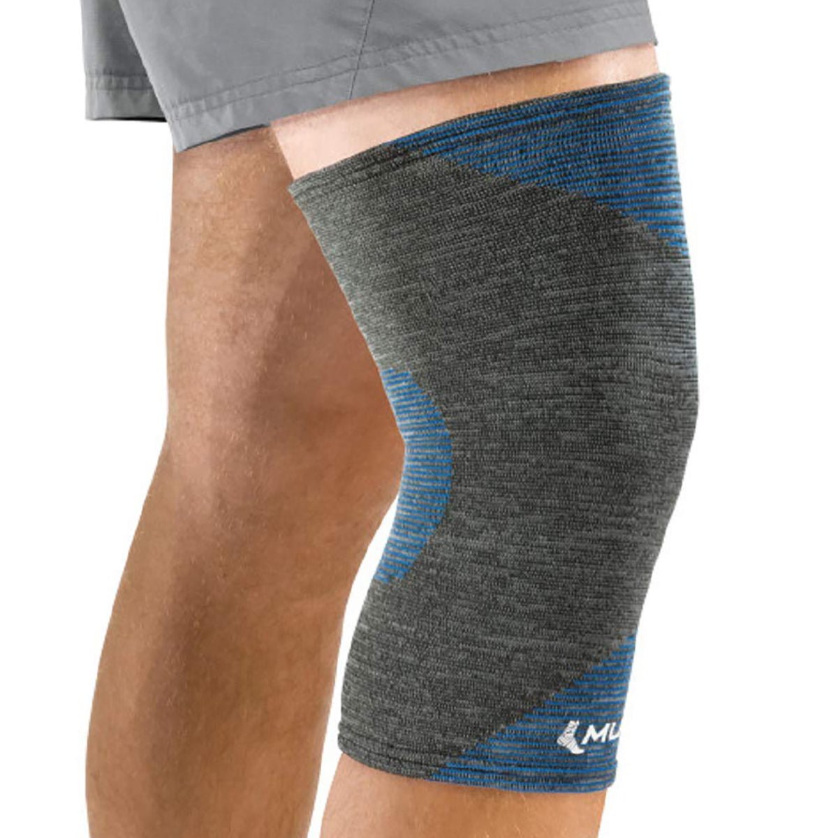 Mueller Sports Medicine Thermo Reactive 4 - Way Stretch Knee Support - Gray/Blue - Forza Sports