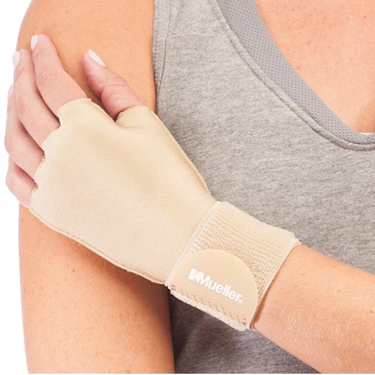 Mueller Sports Medicine Single Compression Glove - Beige - Forza Sports