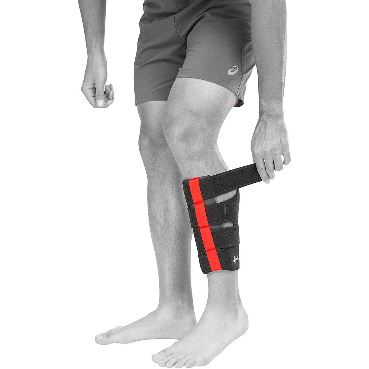 Mueller Multi - Directional Calf Wrap - L/XL - Black/Red - Forza Sports