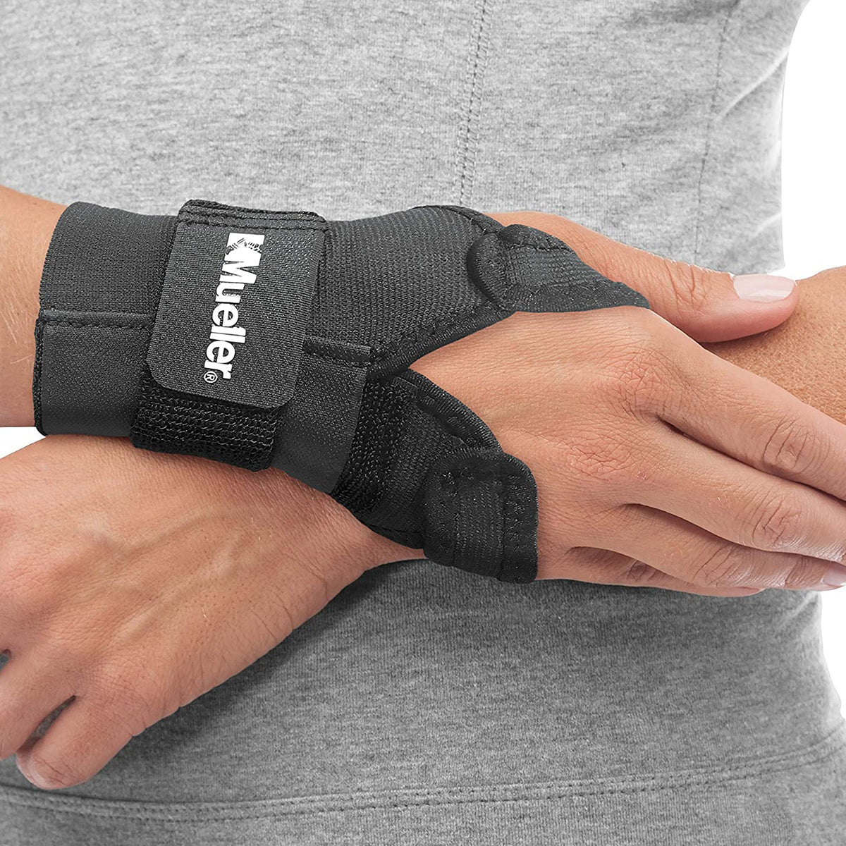 Mueller Adjustable Wrist Brace with Splint - Black - Forza Sports