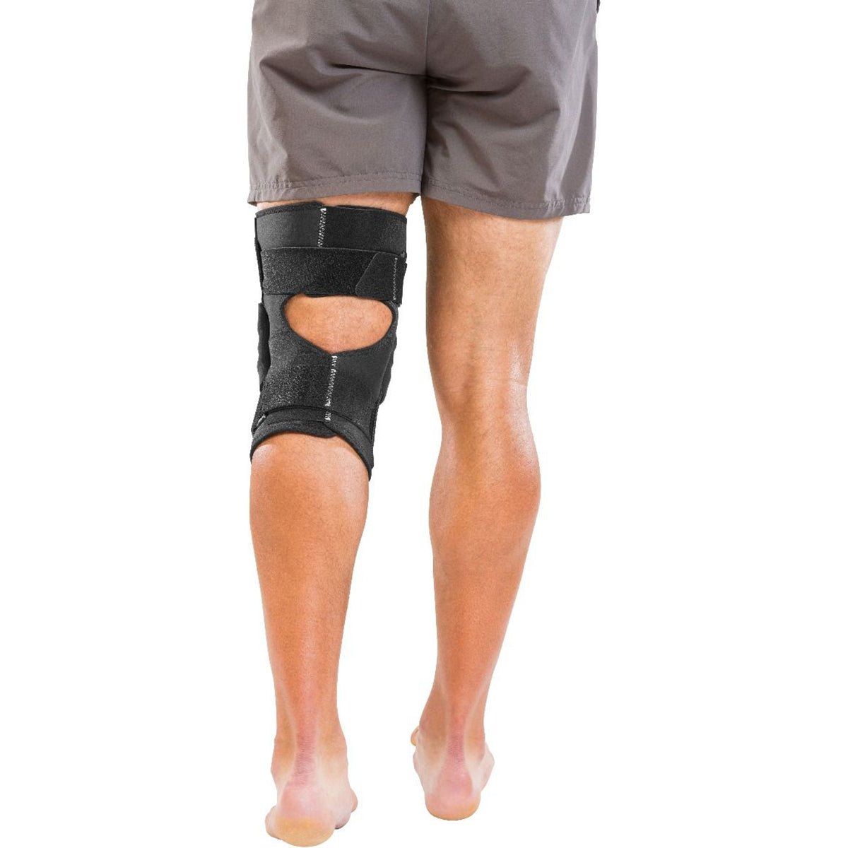 Mueller Hinged Wraparound Knee Support Brace - Black - Forza Sports