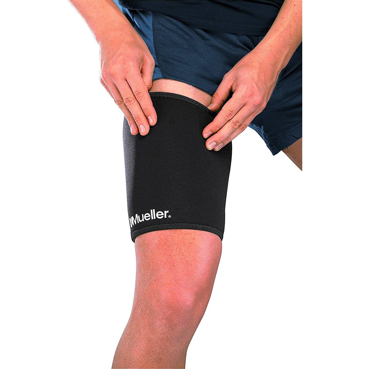 Mueller Adjustable Thigh Support - Black - Forza Sports