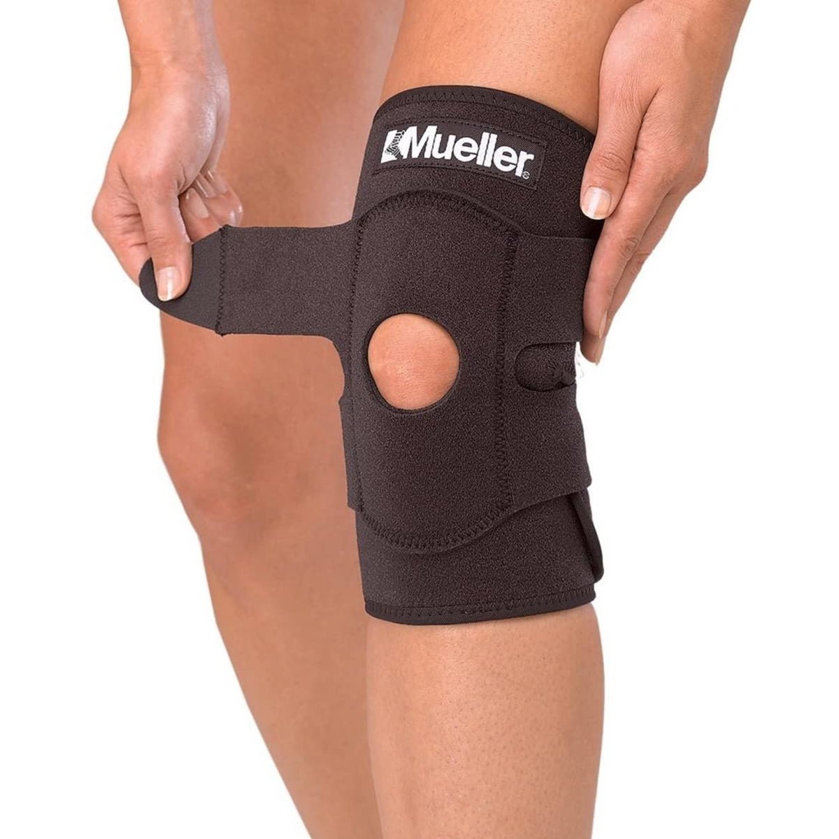 Mueller Adjustable Knee Support - One Size - Black - Forza Sports