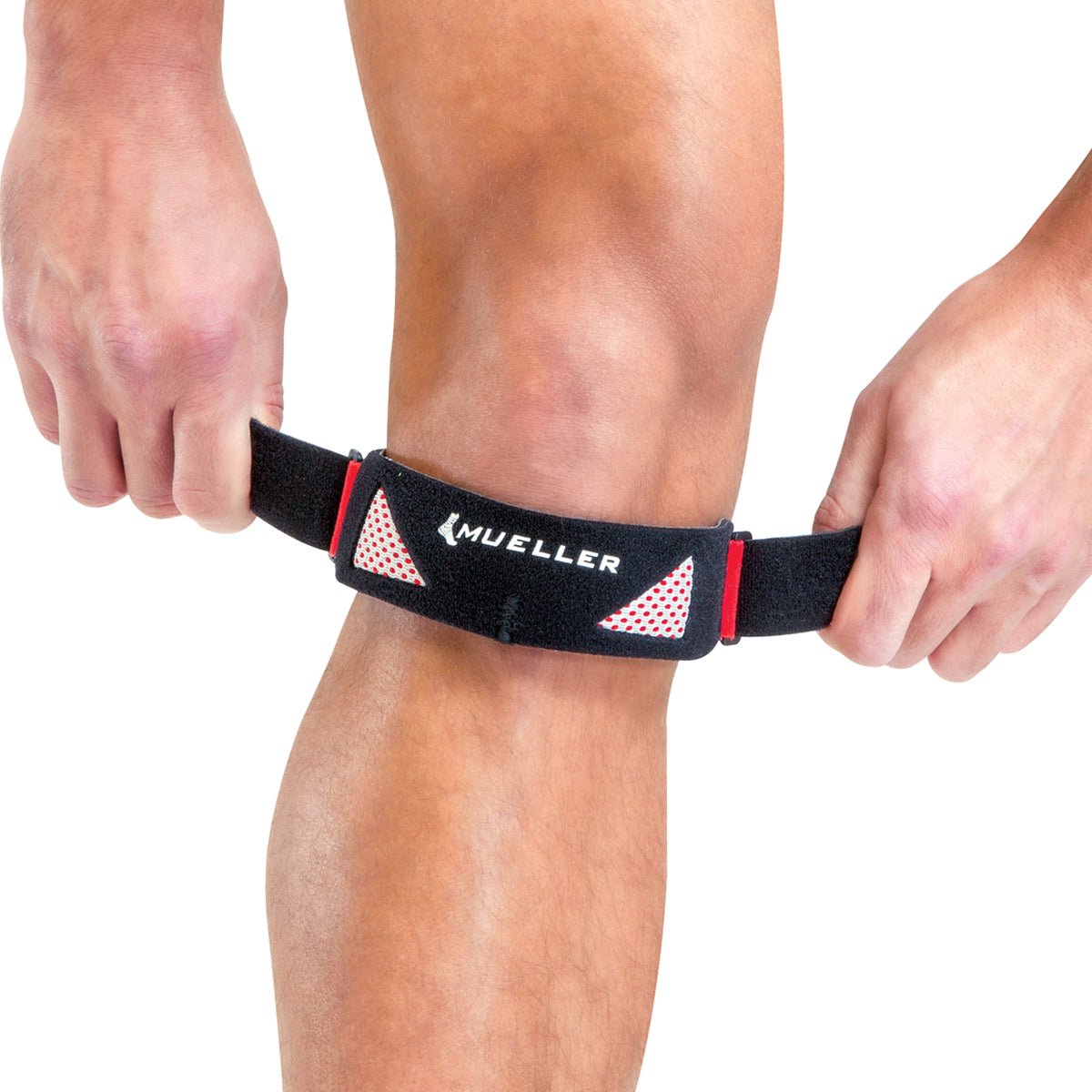 Mueller Sports Medicine Advanced Patella Strap - Black/Red - Forza Sports