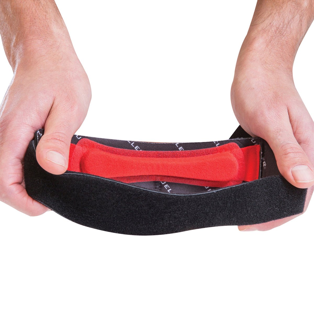 Mueller Sports Medicine Advanced Patella Strap - Black/Red - Forza Sports