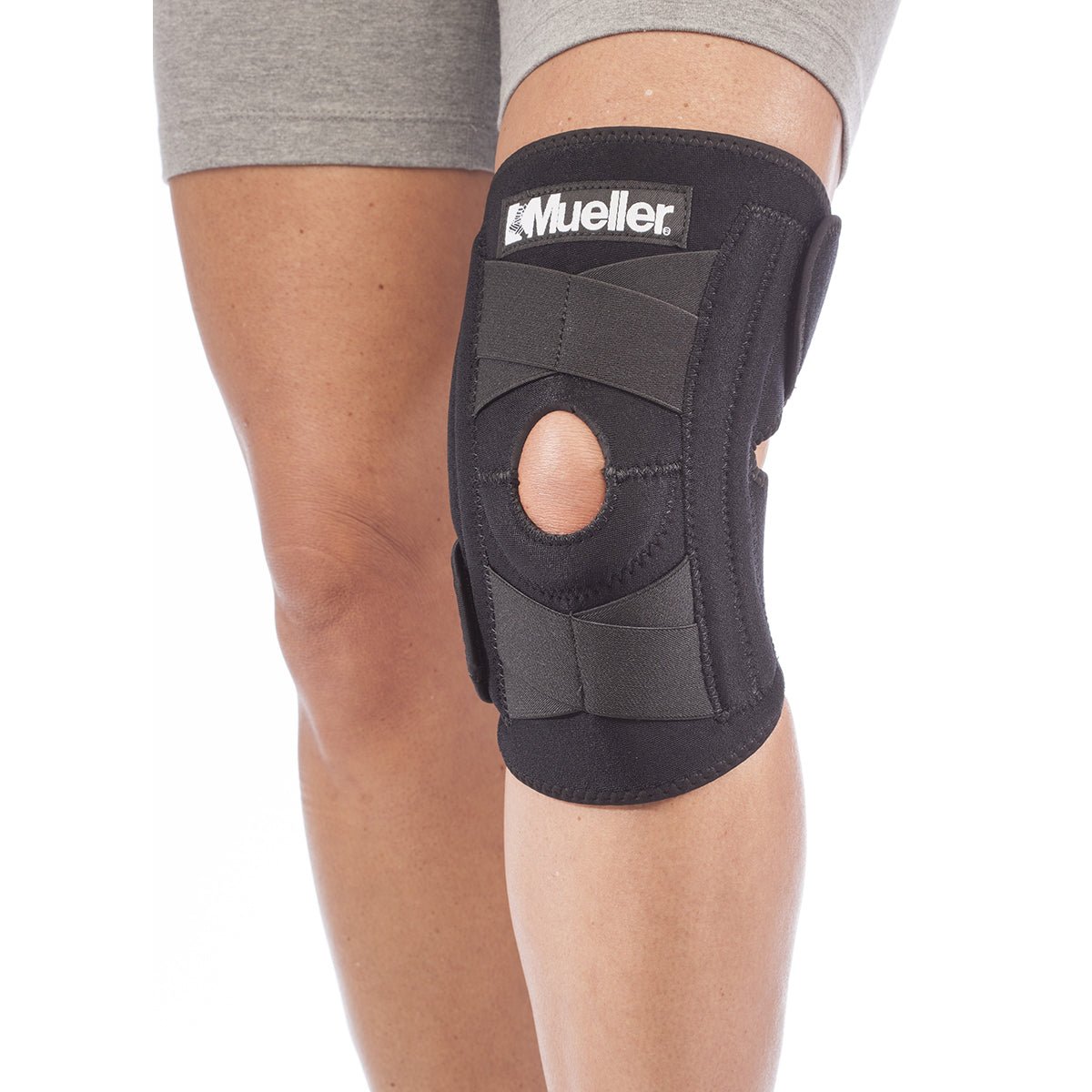 Mueller Self - Adjusting Knee Stabilizer - Black - Forza Sports