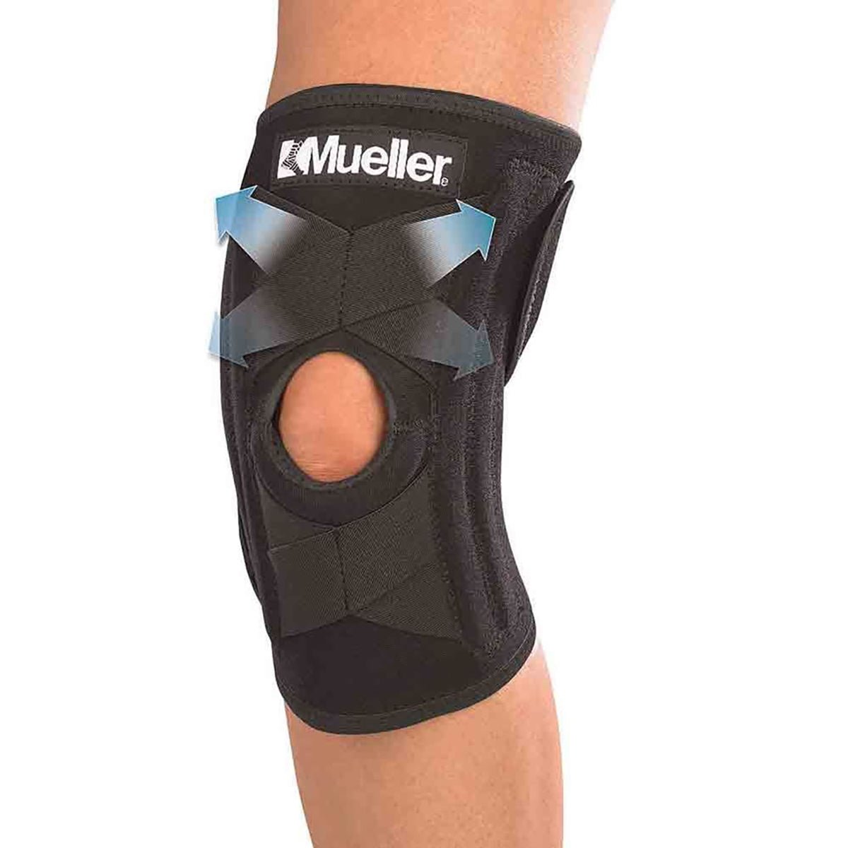 Mueller Self - Adjusting Knee Stabilizer - Black - Forza Sports