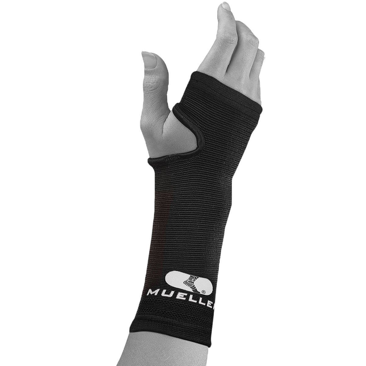 Mueller Elastic Wrist Support Brace - Regular - Black - Forza Sports