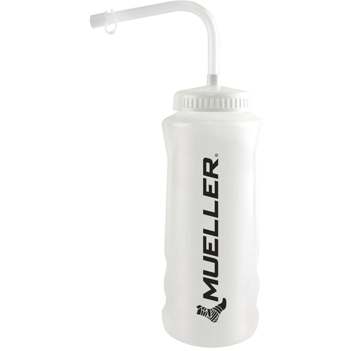 Mueller Sports Medicine Quart Water Bottle With Straw - Natural/Black Mueller Sports Medicine