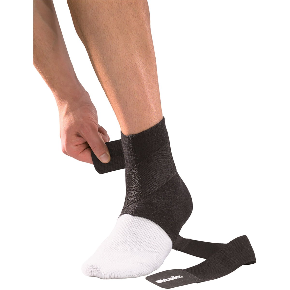 Mueller Ankle Support with Straps - Black - Forza Sports