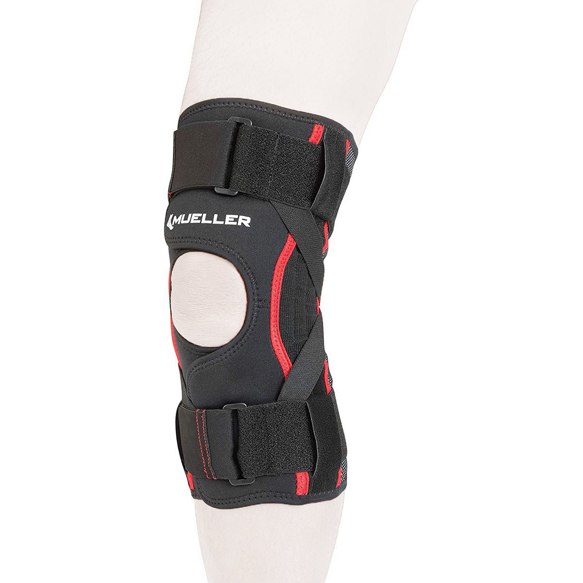 Mueller Omniforce Adjustable Knee Stabilizer Brace - Black - Forza Sports