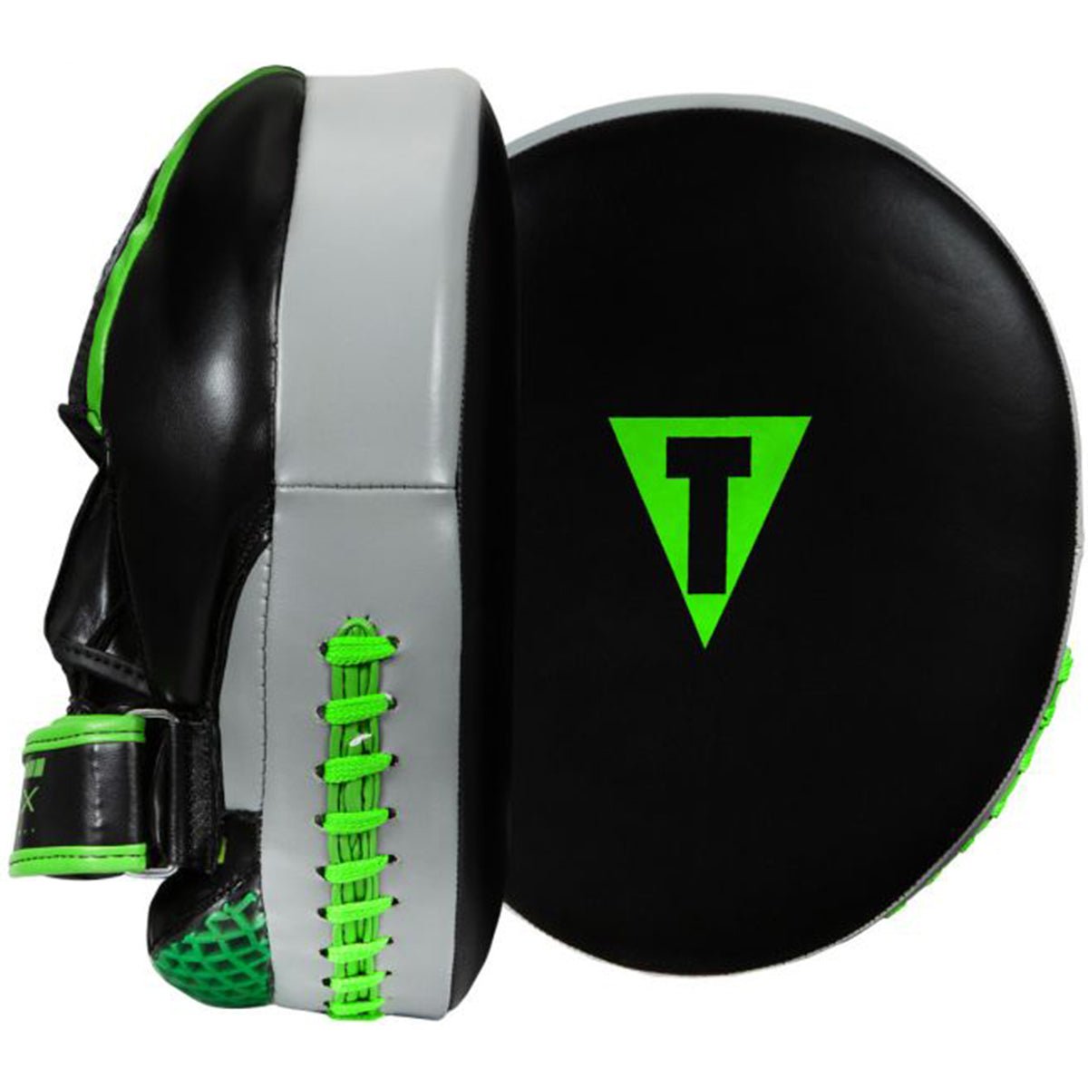 Title Boxing Matrix Heavy Hitters Punch Mitts - Black/Neon Green - Forza Sports