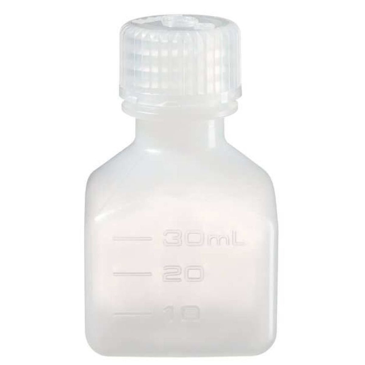 Nalgene HDPE Narrow Mouth Square Bottle - White - Forza Sports