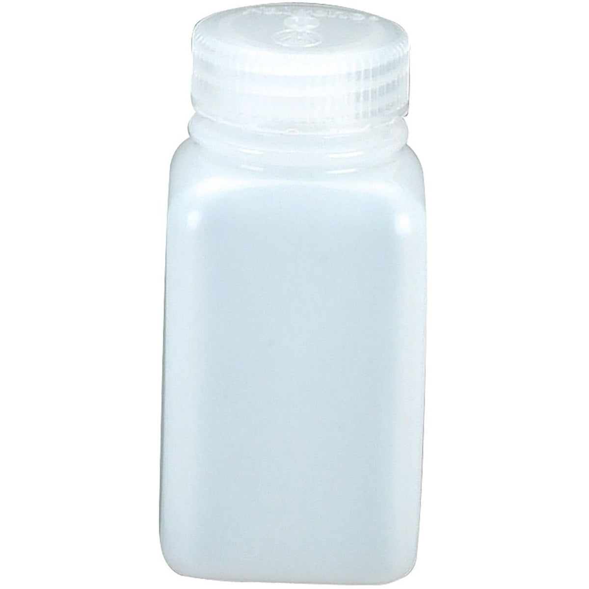 Nalgene HDPE Wide Mouth Square Bottle - White Nalgene