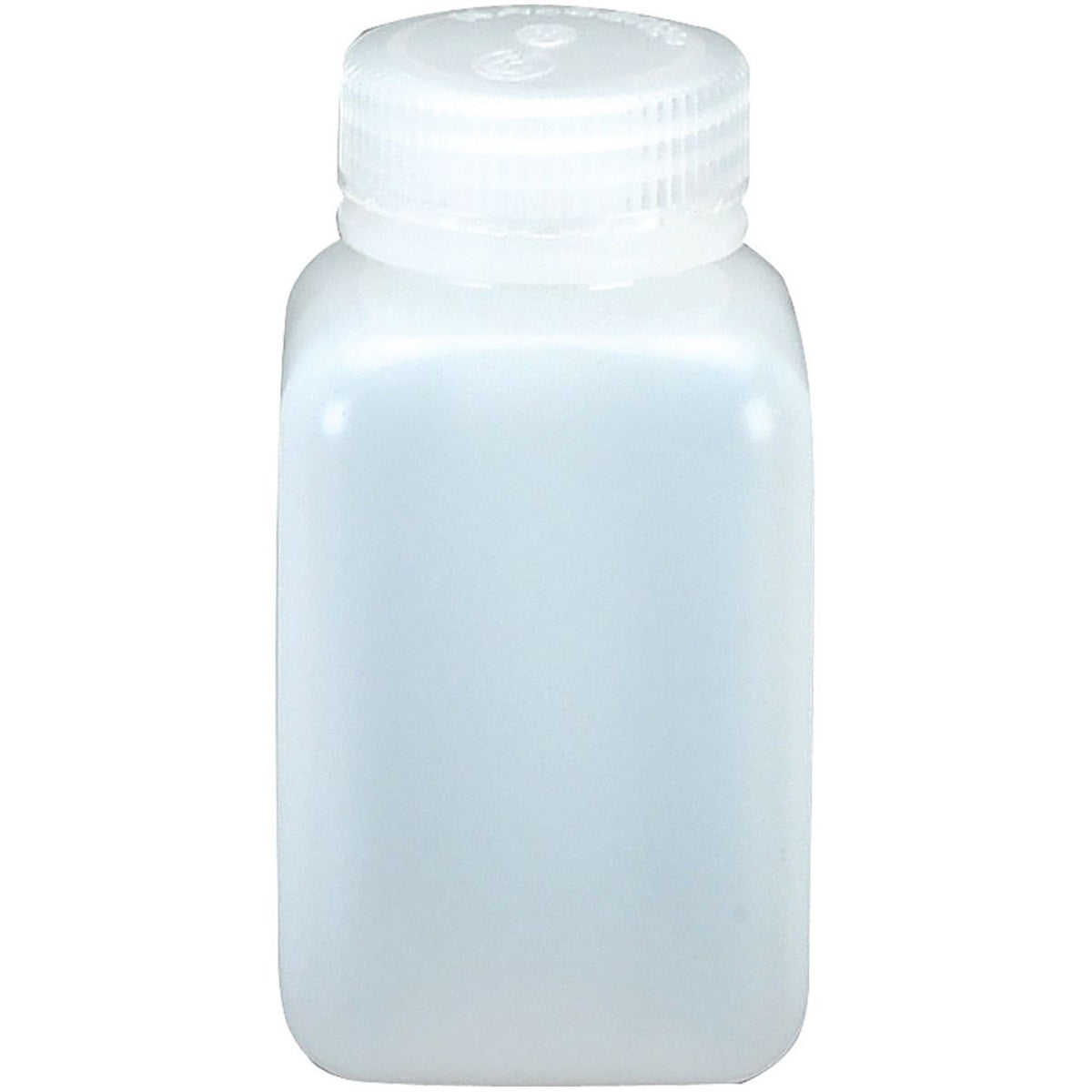 Nalgene HDPE Wide Mouth Square Bottle - White Nalgene