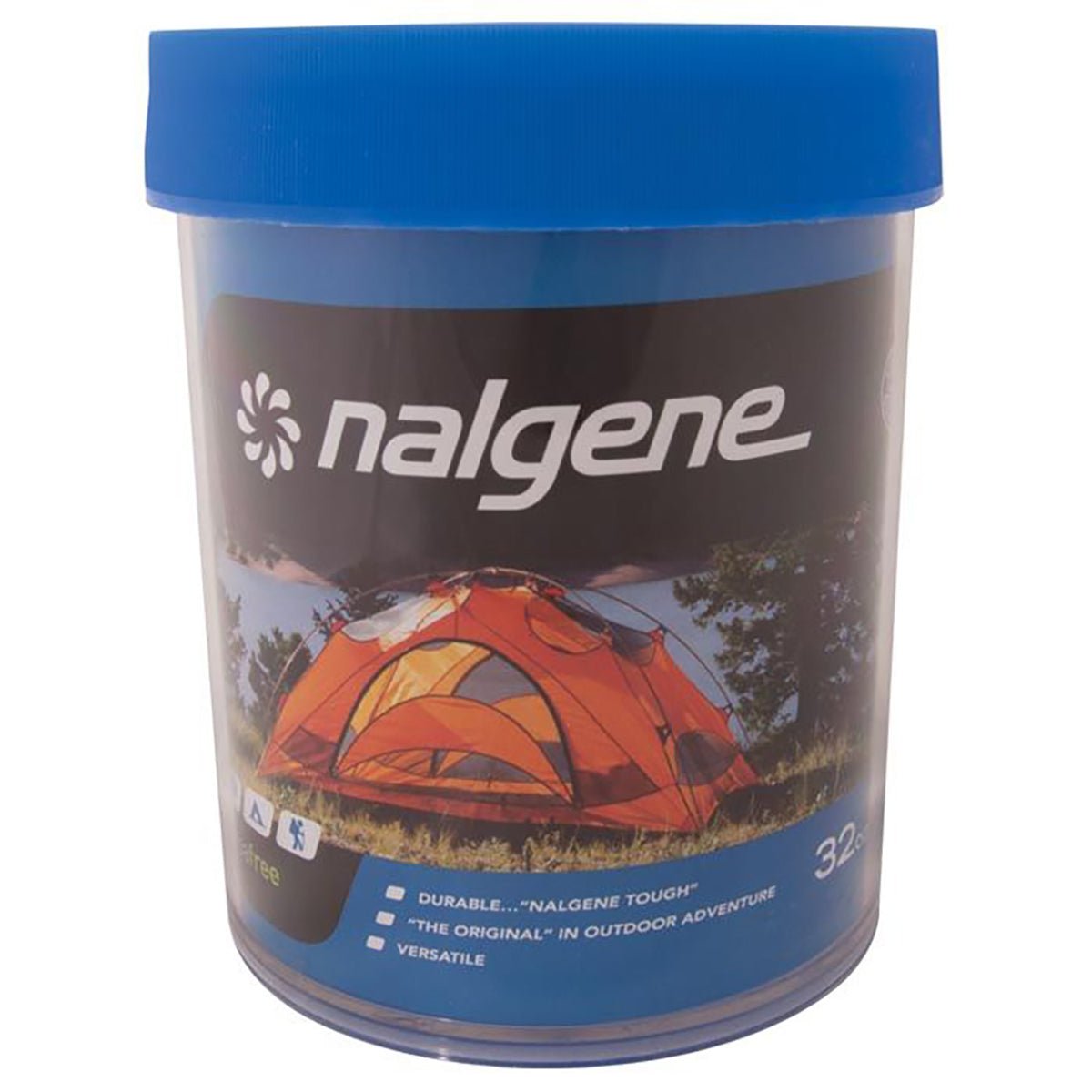 Nalgene Wide Mouth Outdoor Storage Container - Clear/Blue - Forza Sports