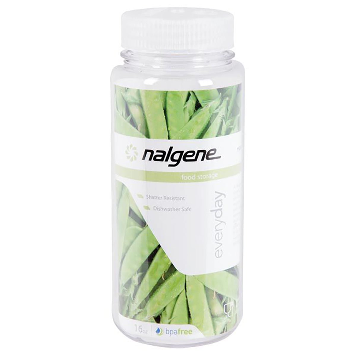Nalgene Wide Mouth Kitchen Food Storage Jar - Clear/White - Forza Sports