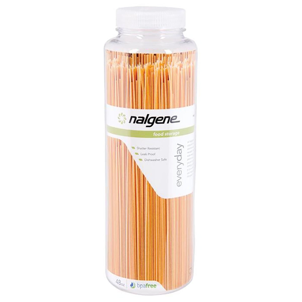 Nalgene Wide Mouth Kitchen Food Storage Jar - Clear/White - Forza Sports