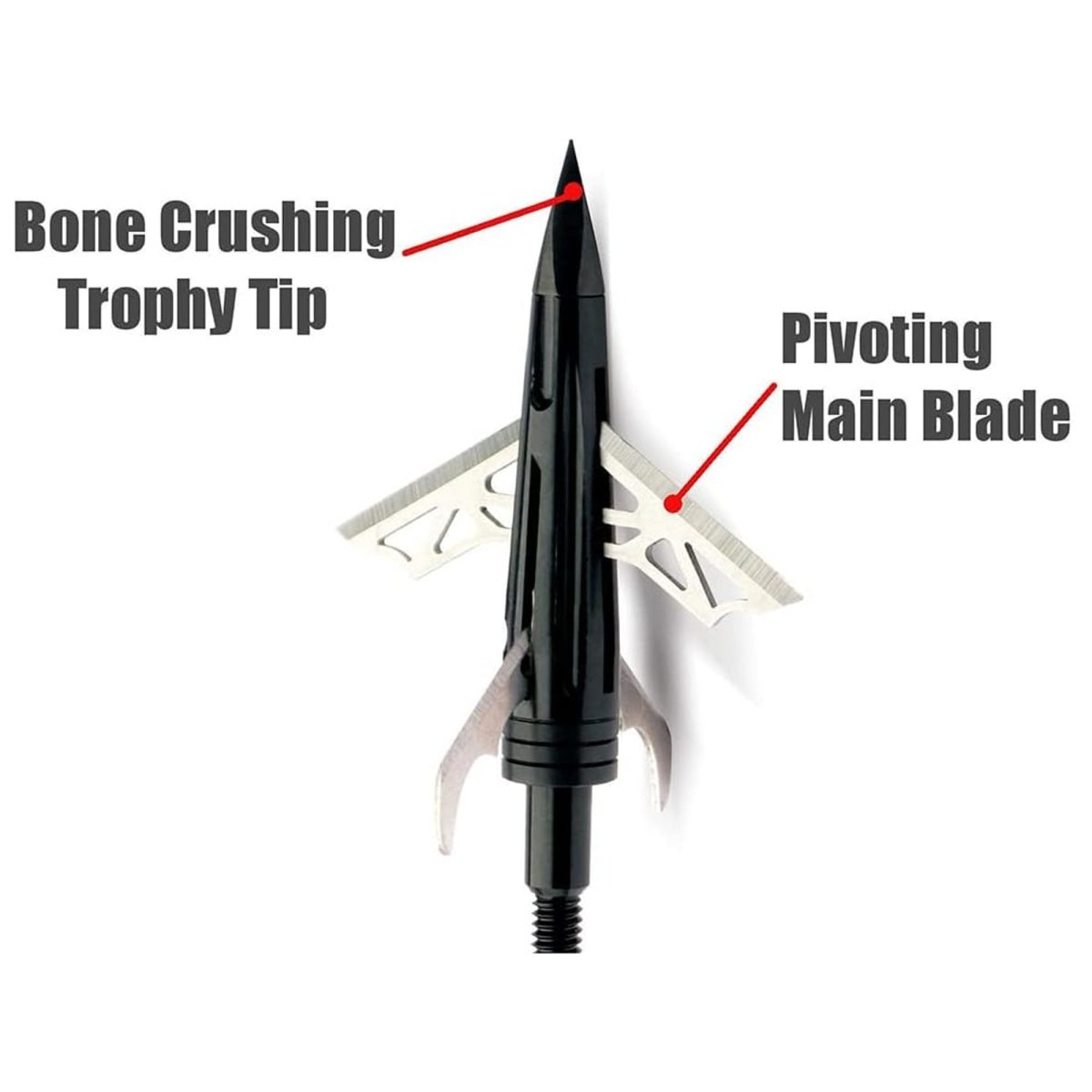 New Archery Products DK4 Broadhead 1 - 3/4’’ Fixed Blade - Forza Sports