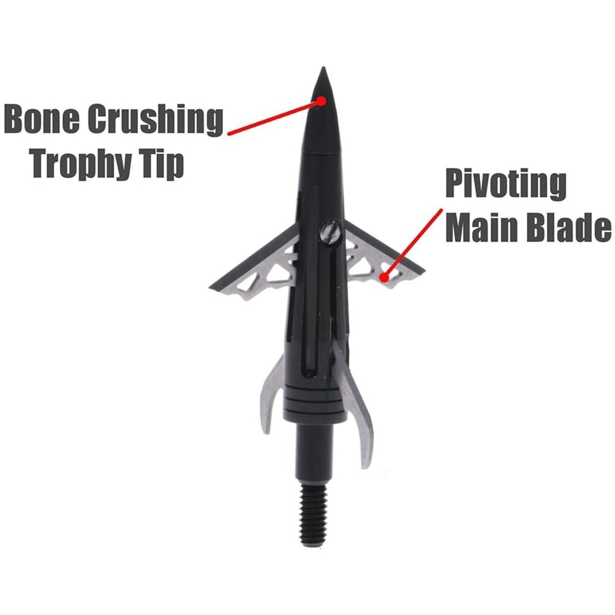 New Archery Products DK4 for Crossbow Broadhead 1 - 3/8’’ Fixed Blade - Forza Sports