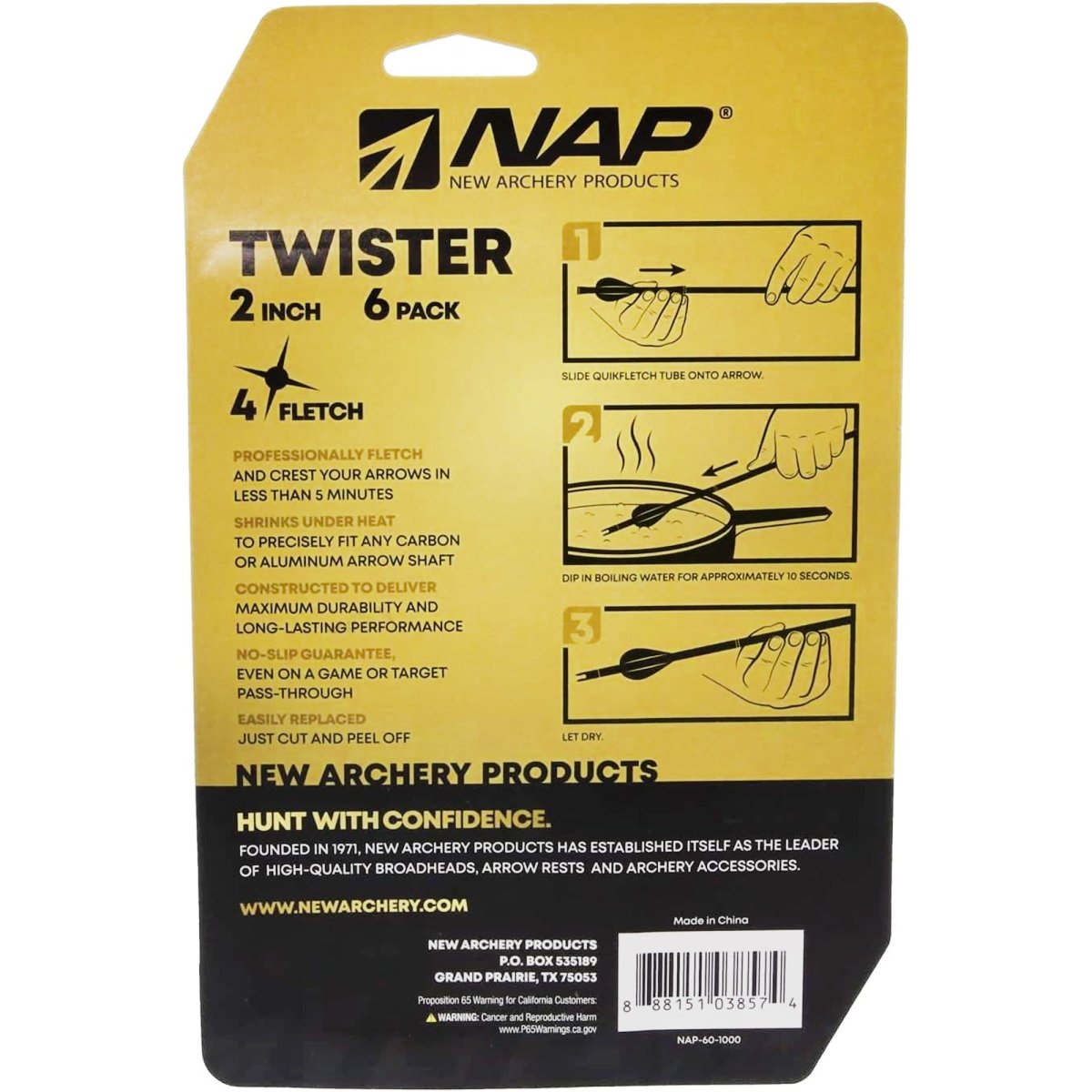 New Archery Products Quikfletch 2" Twister 4 - Forza Sports