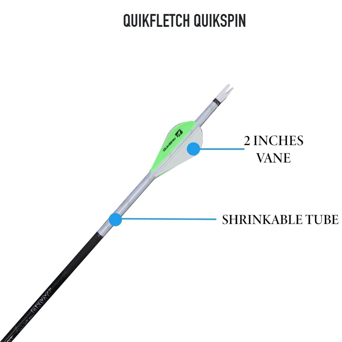 New Archery Products Quikfletch 2″ Quikspin 4 Vane - Forza Sports