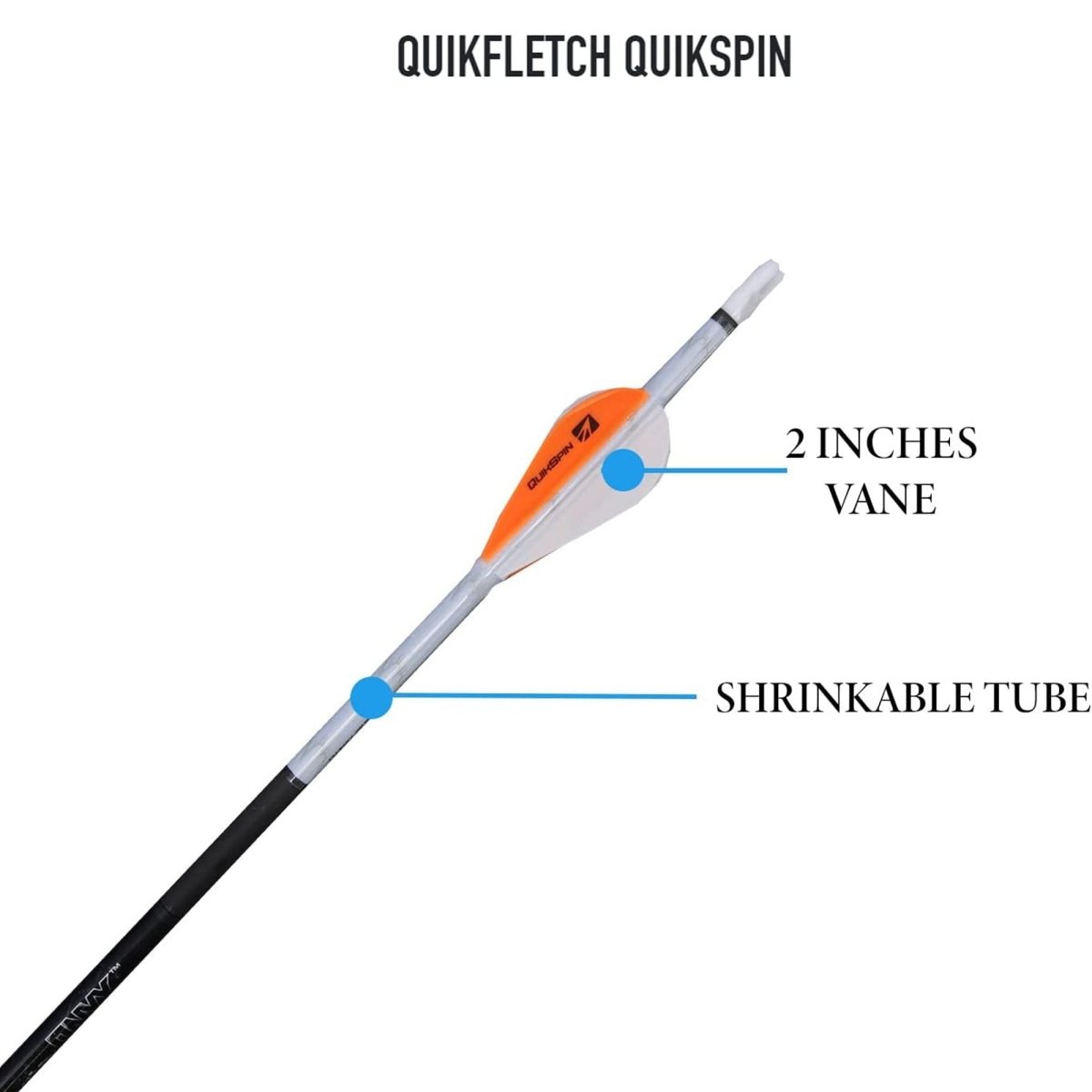 New Archery Products Quikfletch 2″ Quikspin 4 Vane - Forza Sports