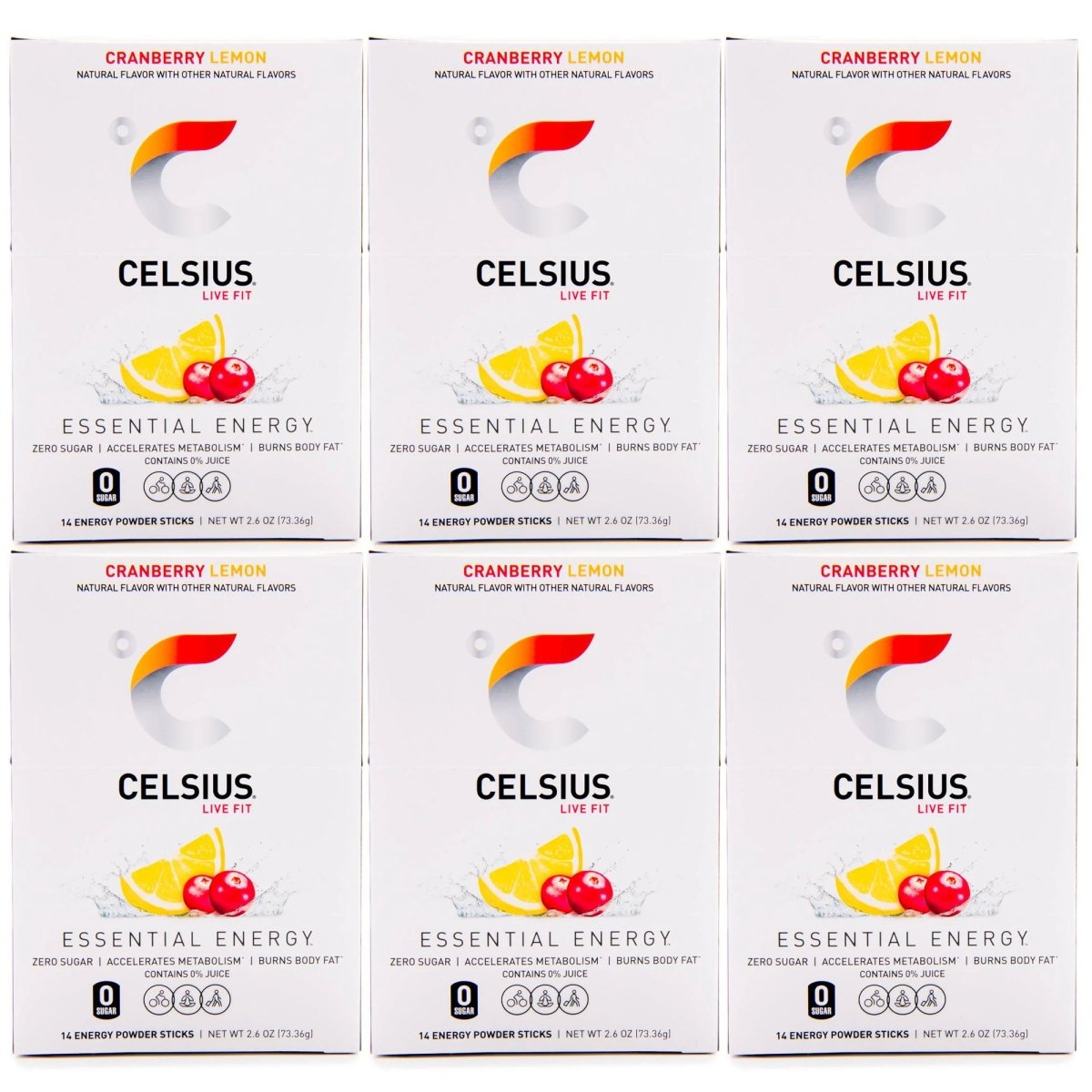 Celsius On - The - Go Zero Sugar Powder Stick Drink Mix 6 Pack - Forza Sports