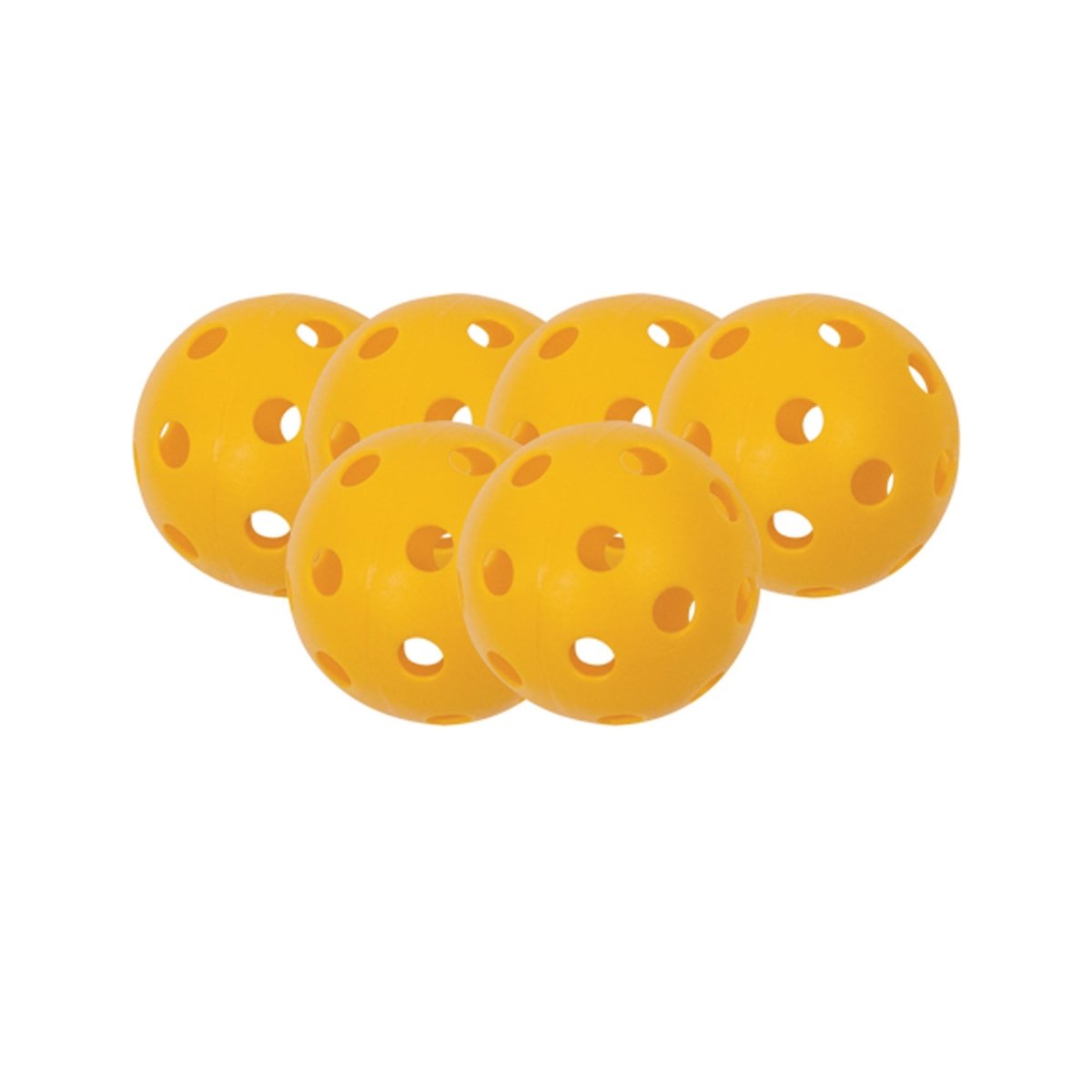 Champion Sports Recreational Outdoor Official Size Pickleballs - 6 Pack - Forza Sports