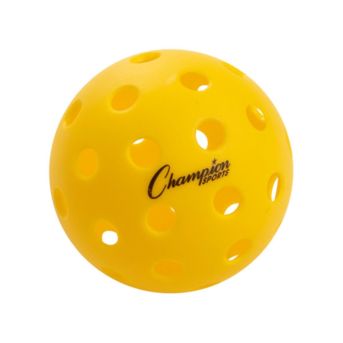 Champion Sports Recreational Outdoor Official Size Pickleballs - 6 Pack - Forza Sports