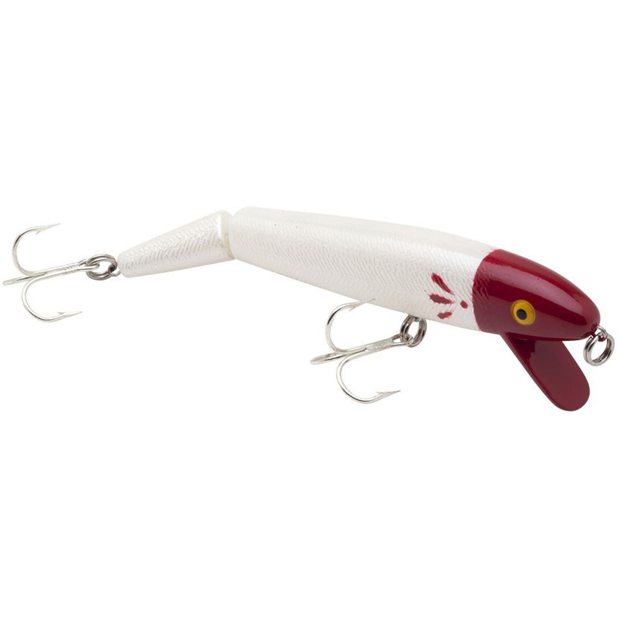 Cotton Cordell Jointed Red Fin 5/8 oz Fishing Lure - white/red