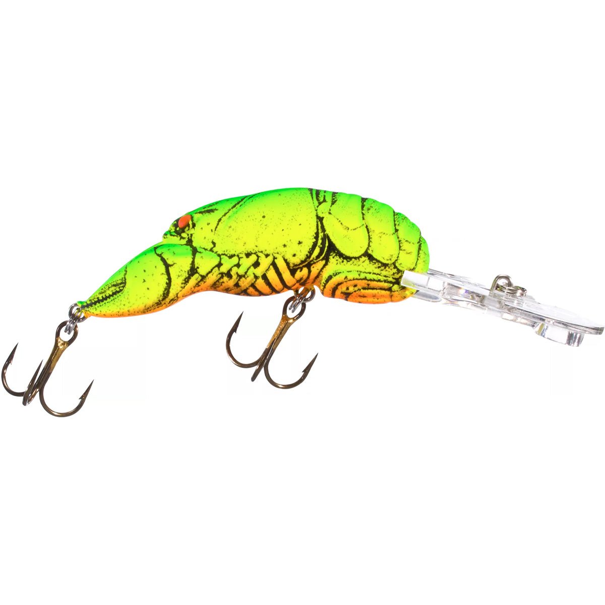 Rebel Deep Wee Crawfish 3/8 oz Fishing Lure - Chartreuse/Green Back - Forza Sports
