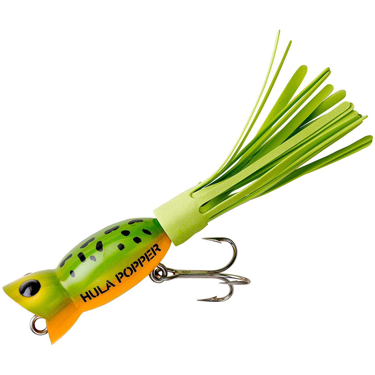 Arbogast Hula Popper Fishing Lure - Forza Sports - green/orange