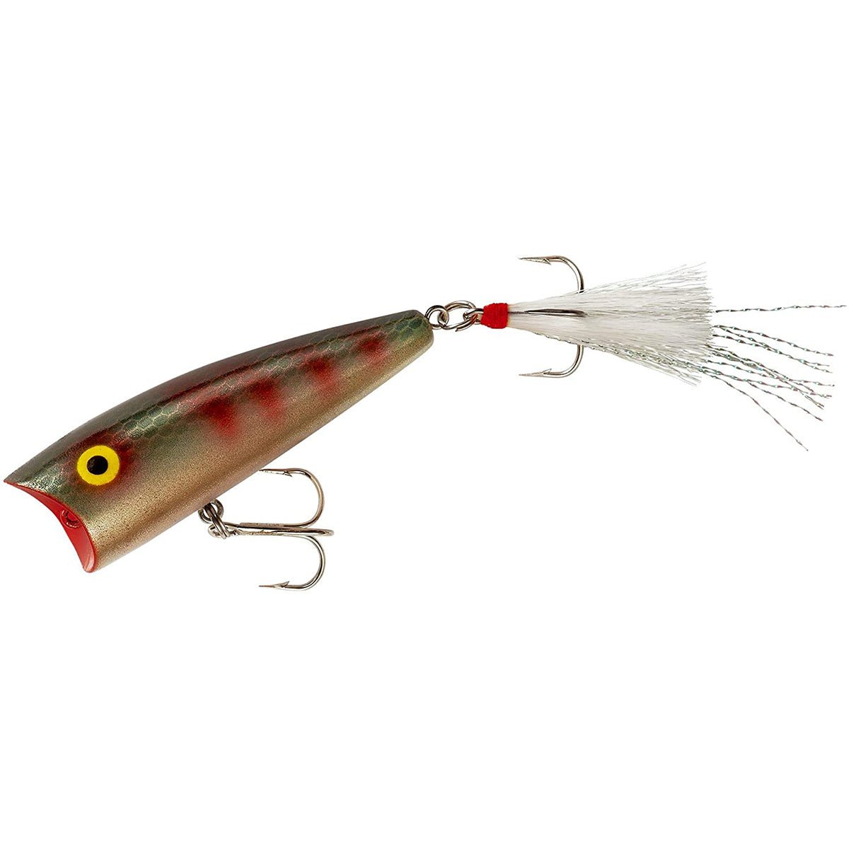 Rebel Pro Pop-R Plus 1/4 oz Fishing Lure - Green Perch Rebel